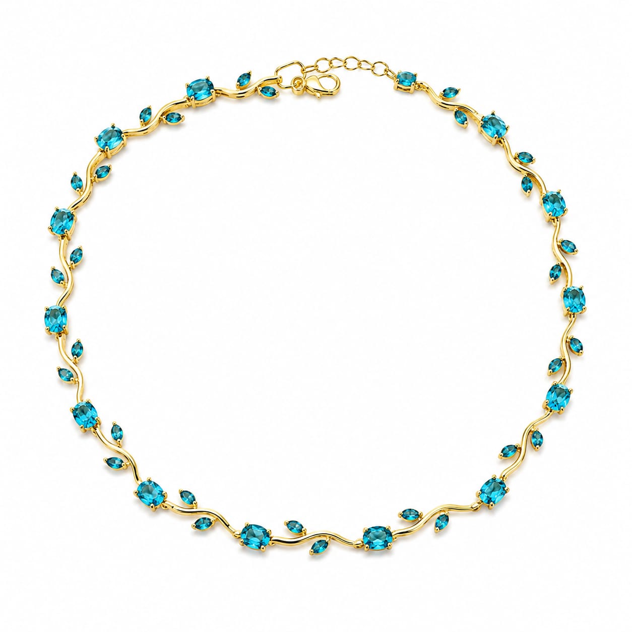 Blue Tulip necklace for everyday
