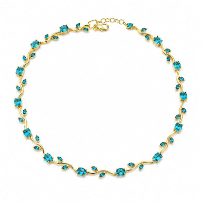 Blue Tulip necklace for everyday