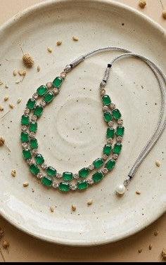 Emrald Green and silver AD STONE
