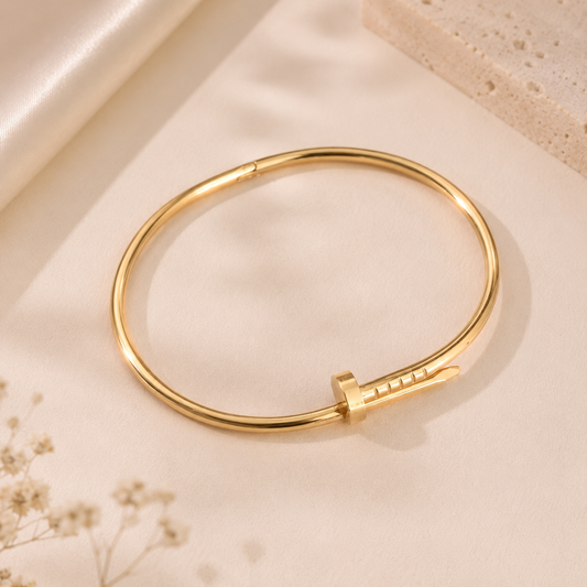 Anti Tarnish Nail Bangle Bracelet
