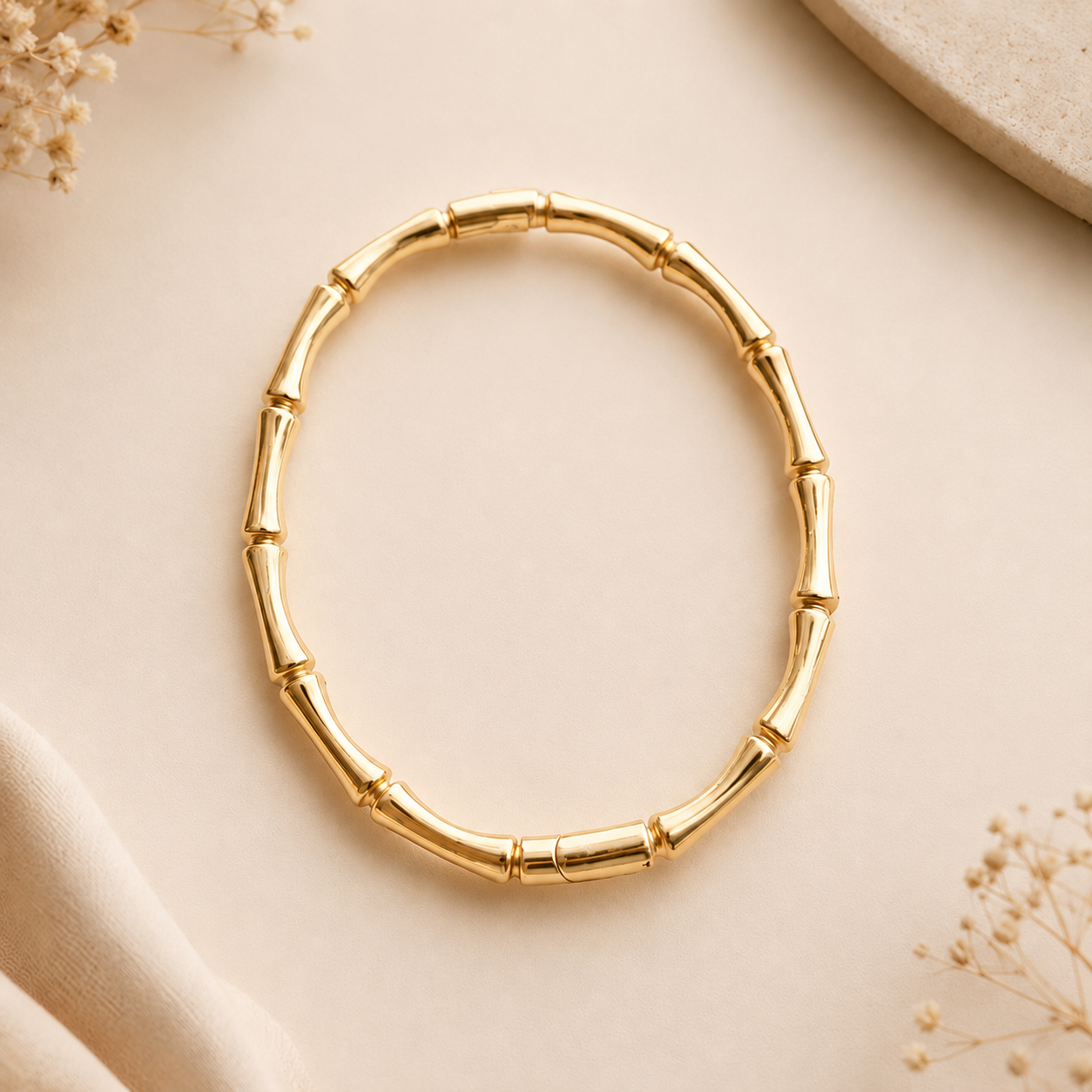 Anti Tarnish Bamboo Bracelet  for Women & Girls